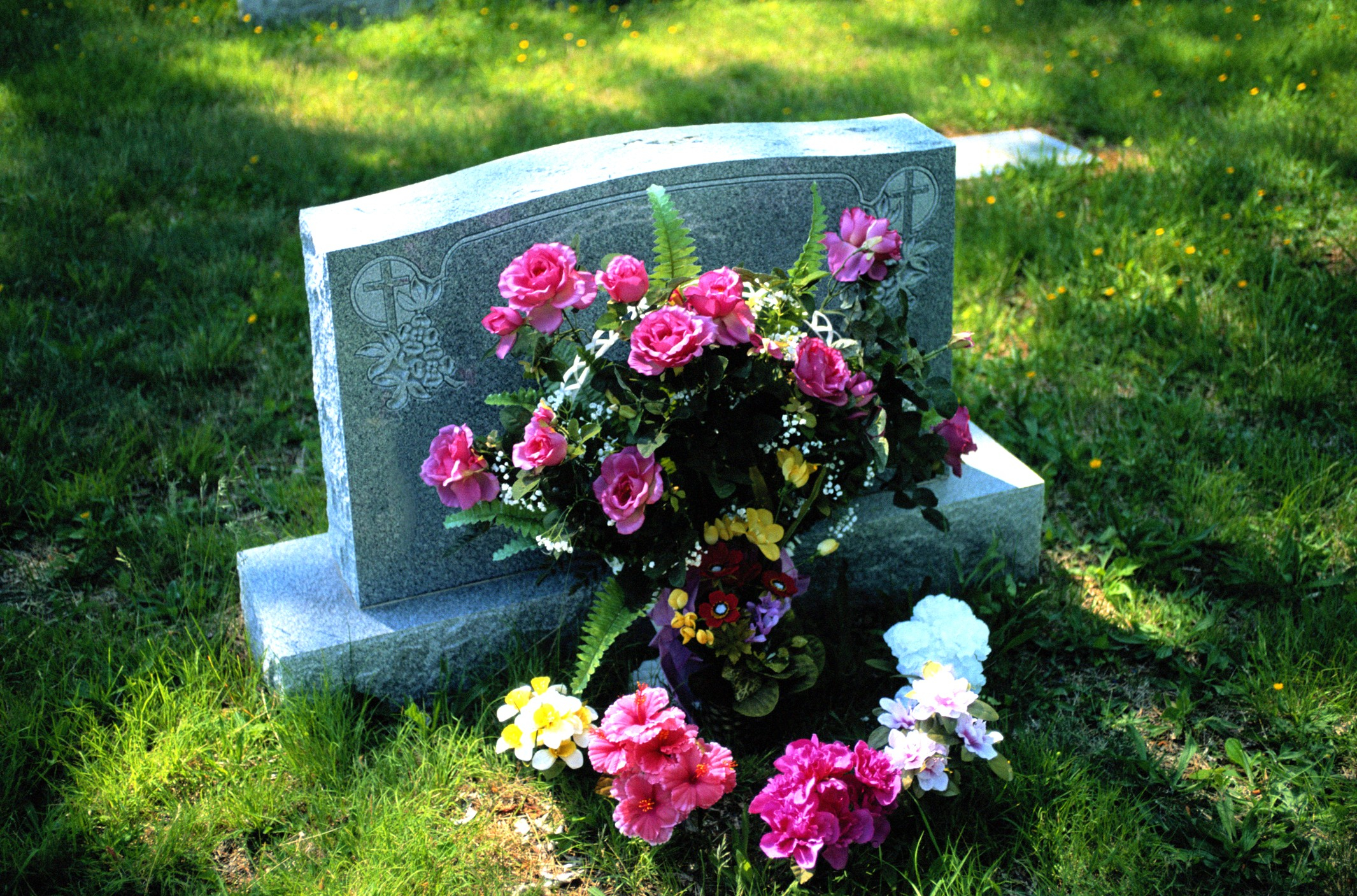 Cemetery Headstone Flower Holder Shopping Tips Lovetoknow regarding sizing 2131 X 1407