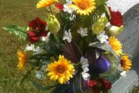 Cemetery Vase Arrangement Memorial Flowers Funeral Floral pertaining to size 1536 X 2048