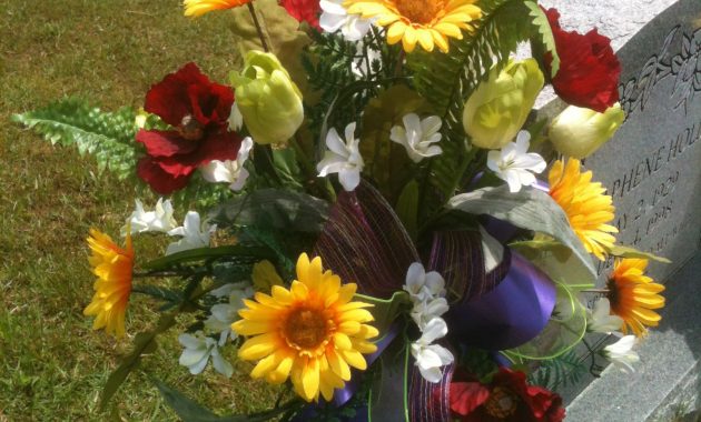 Cemetery Vase Arrangement Memorial Flowers Funeral Floral pertaining to size 1536 X 2048