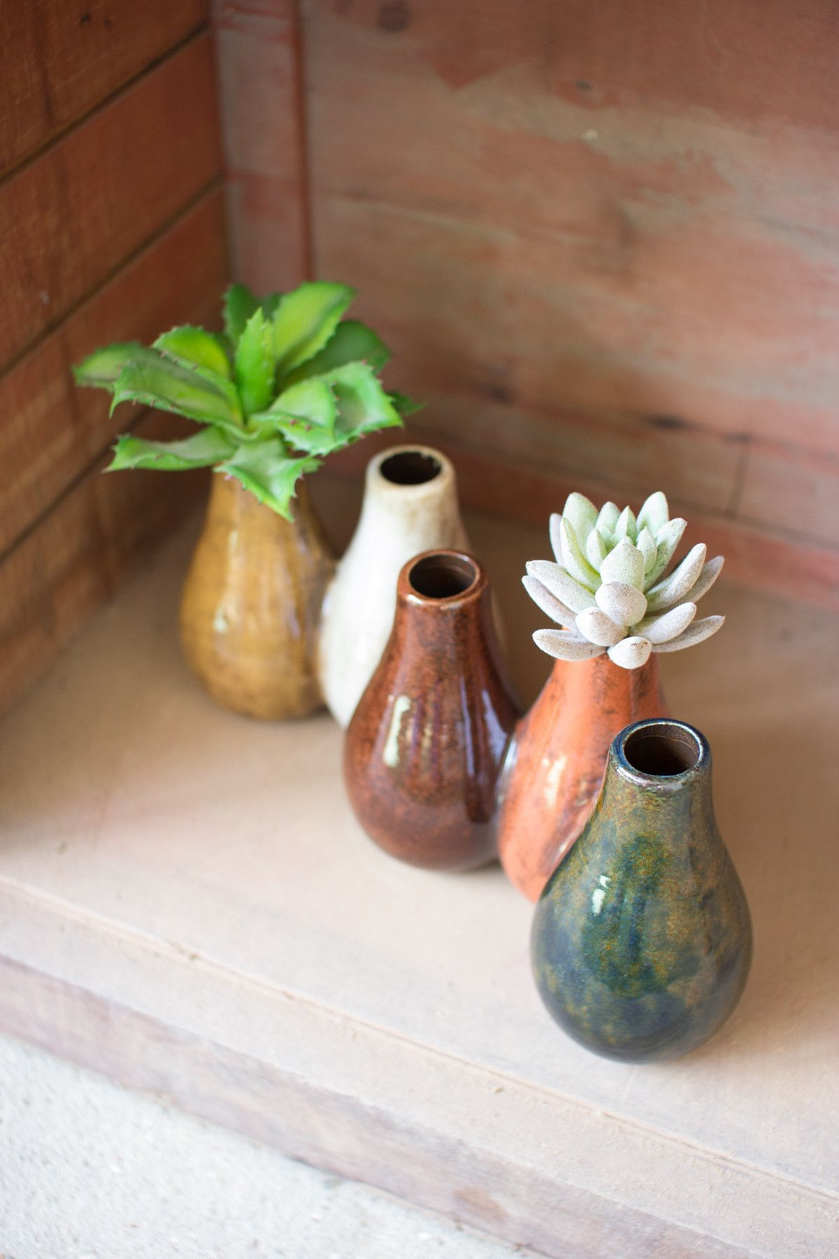 Ceramic Connected Bud Vases Plants Not Included inside proportions 1200 X 1800
