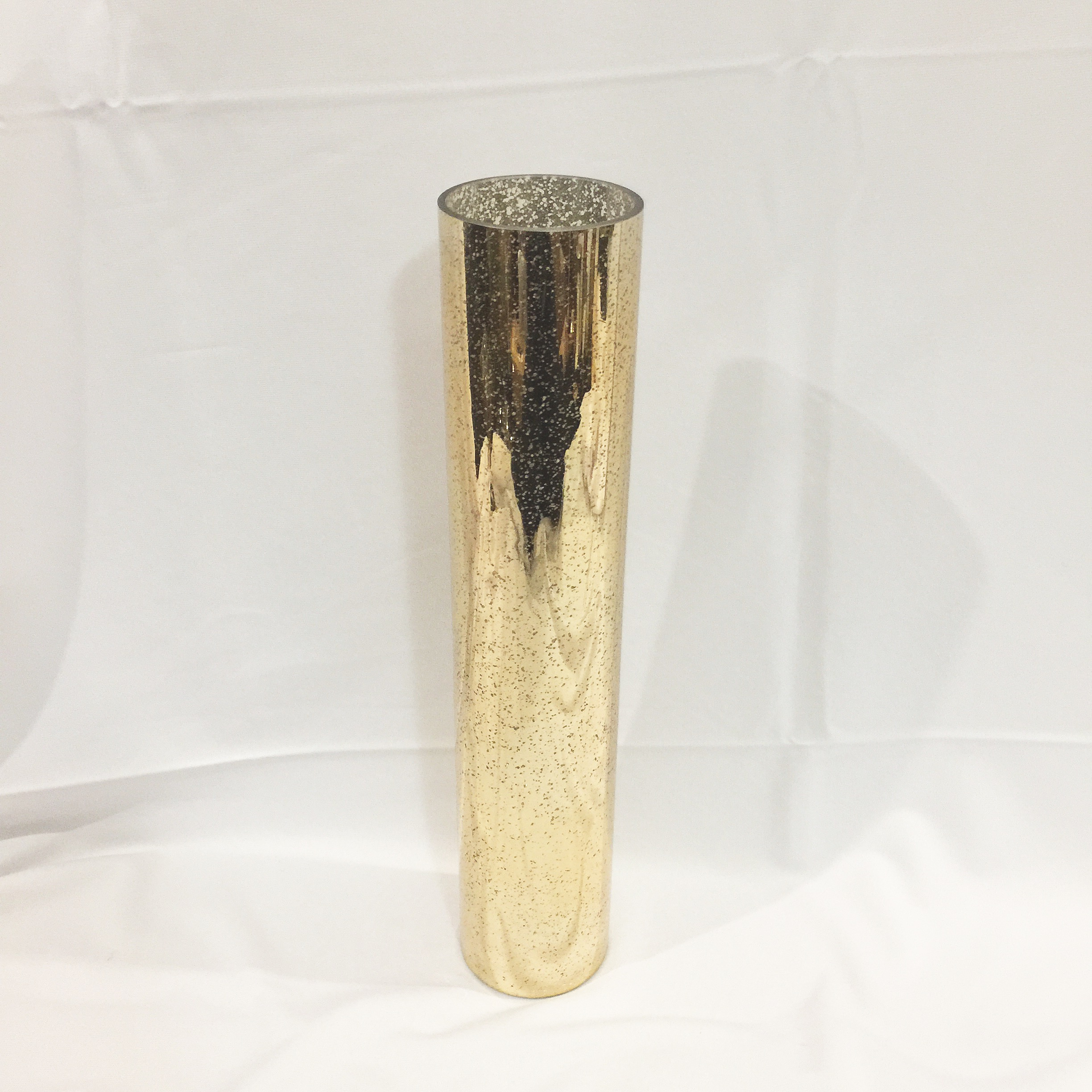 Christina Gold Tall Cylinder Mercury Vase 20 inside proportions 2448 X 2448