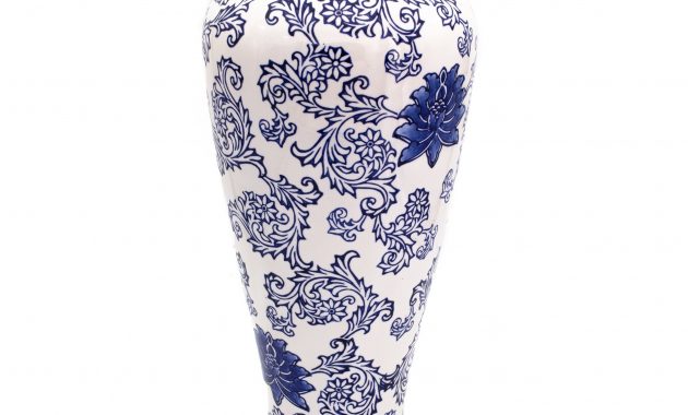 Claybarn Blue Garden White Tall Vase pertaining to size 2500 X 2500