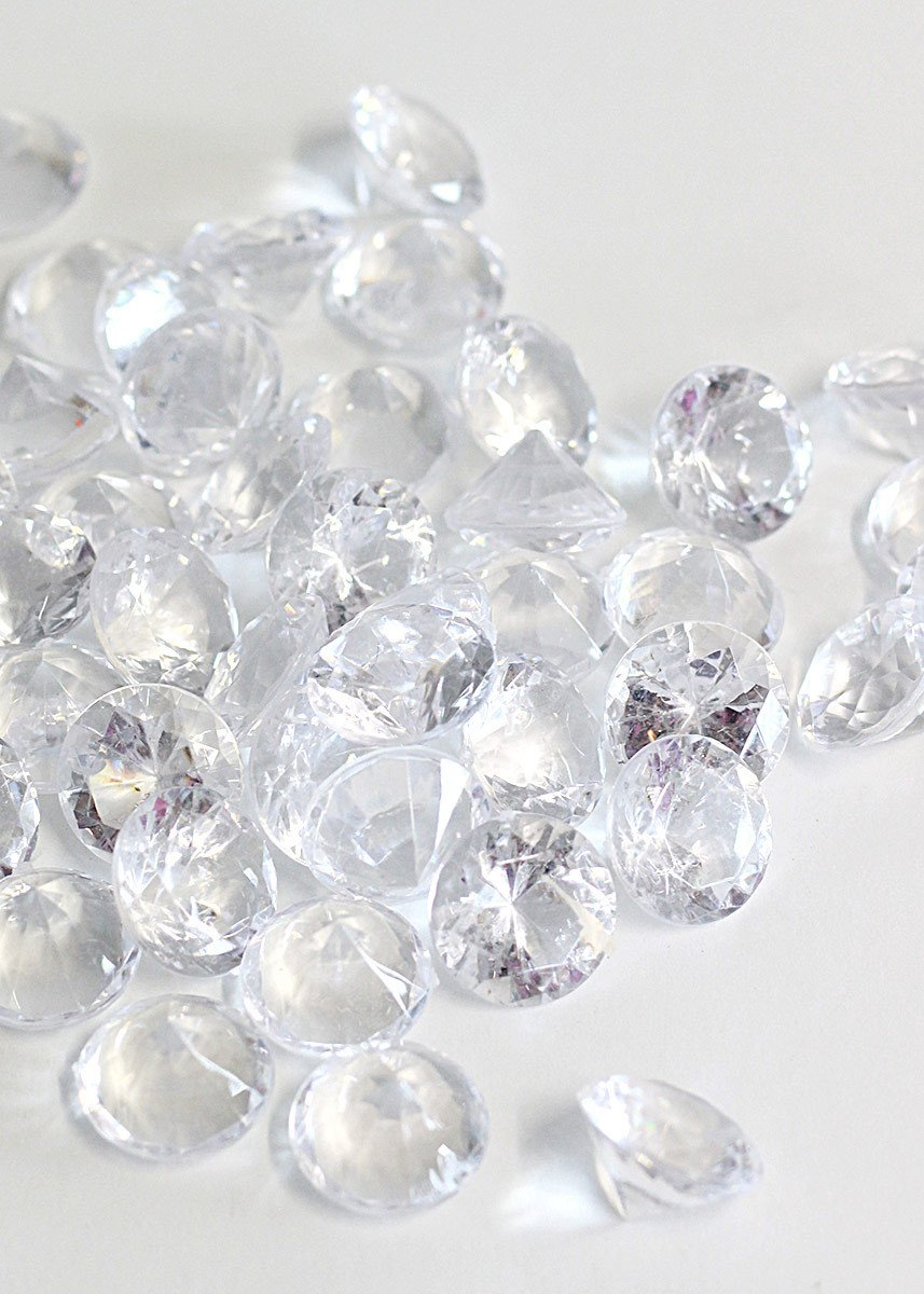 Clear Acrylic Diamond Gems Vase Filler Table Scatter regarding measurements 857 X 1200