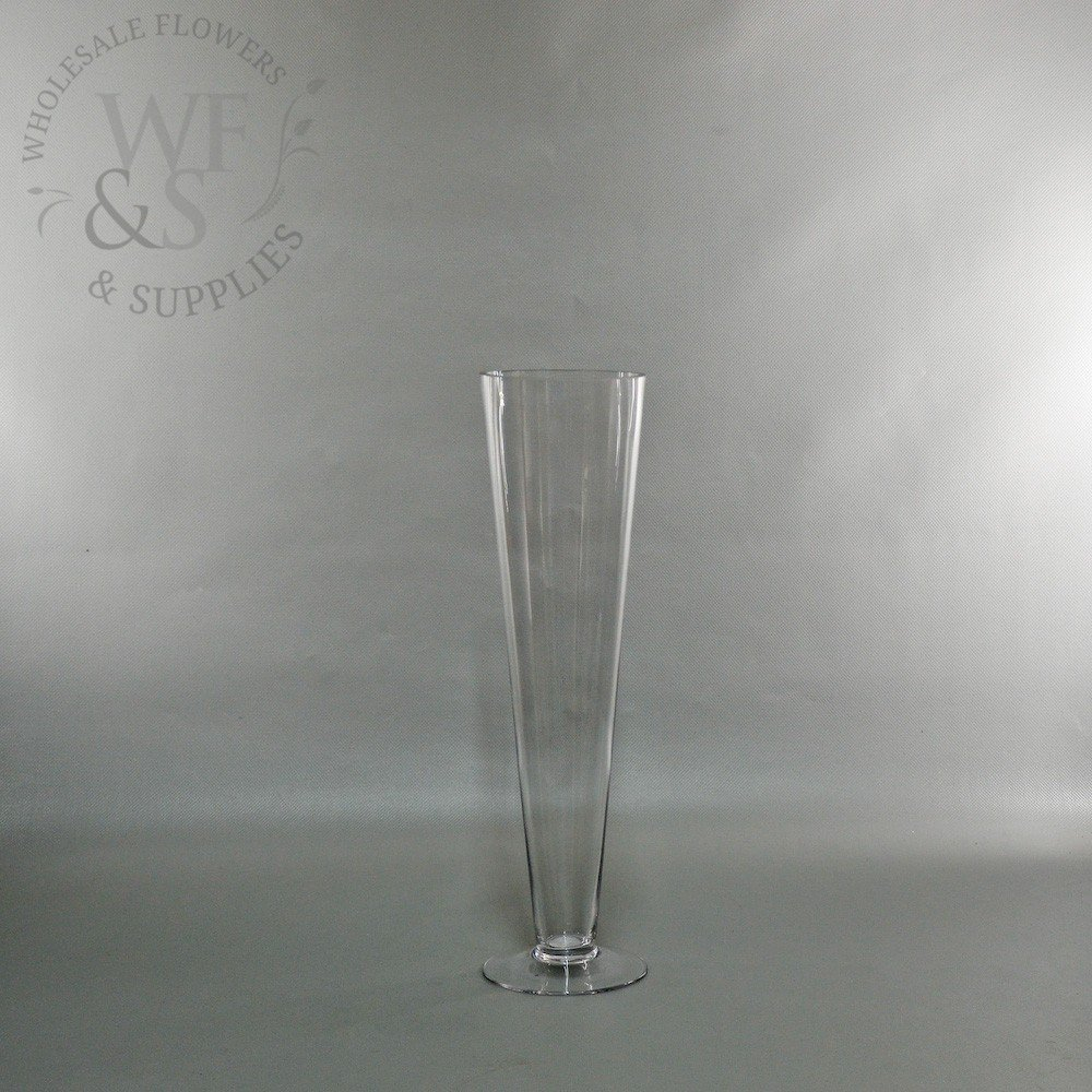 Clear Glass Pilsner Vase 16 in sizing 1000 X 1000