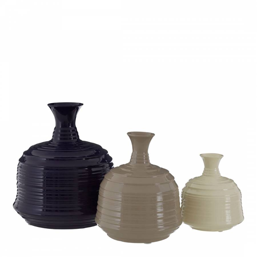 Complements Cream Small Ribbed Ceramic Vase Brandalley within proportions 900 X 900