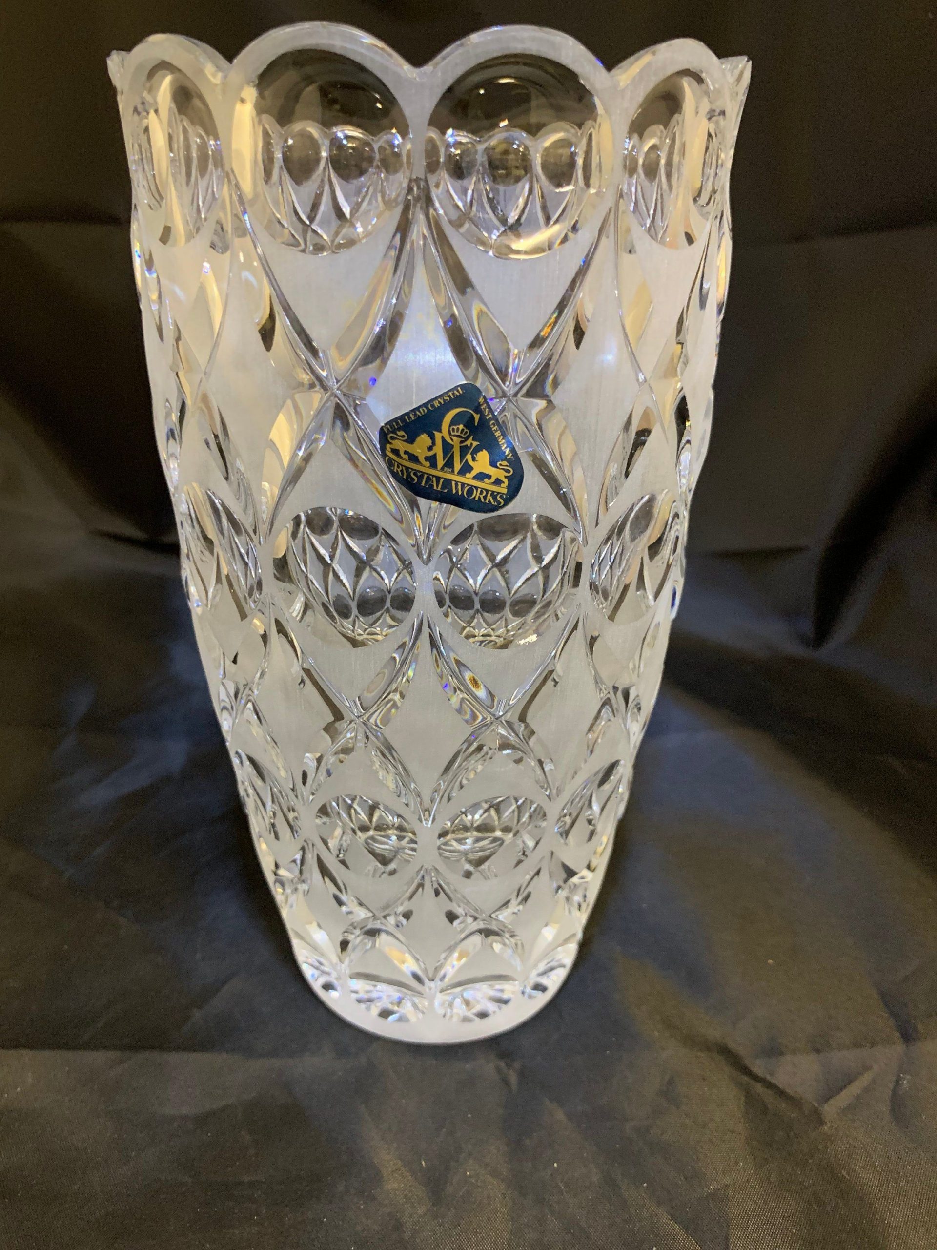 Crystal Works Full Lead Crystal Vase W Germany W Sticker pertaining to dimensions 2250 X 3000