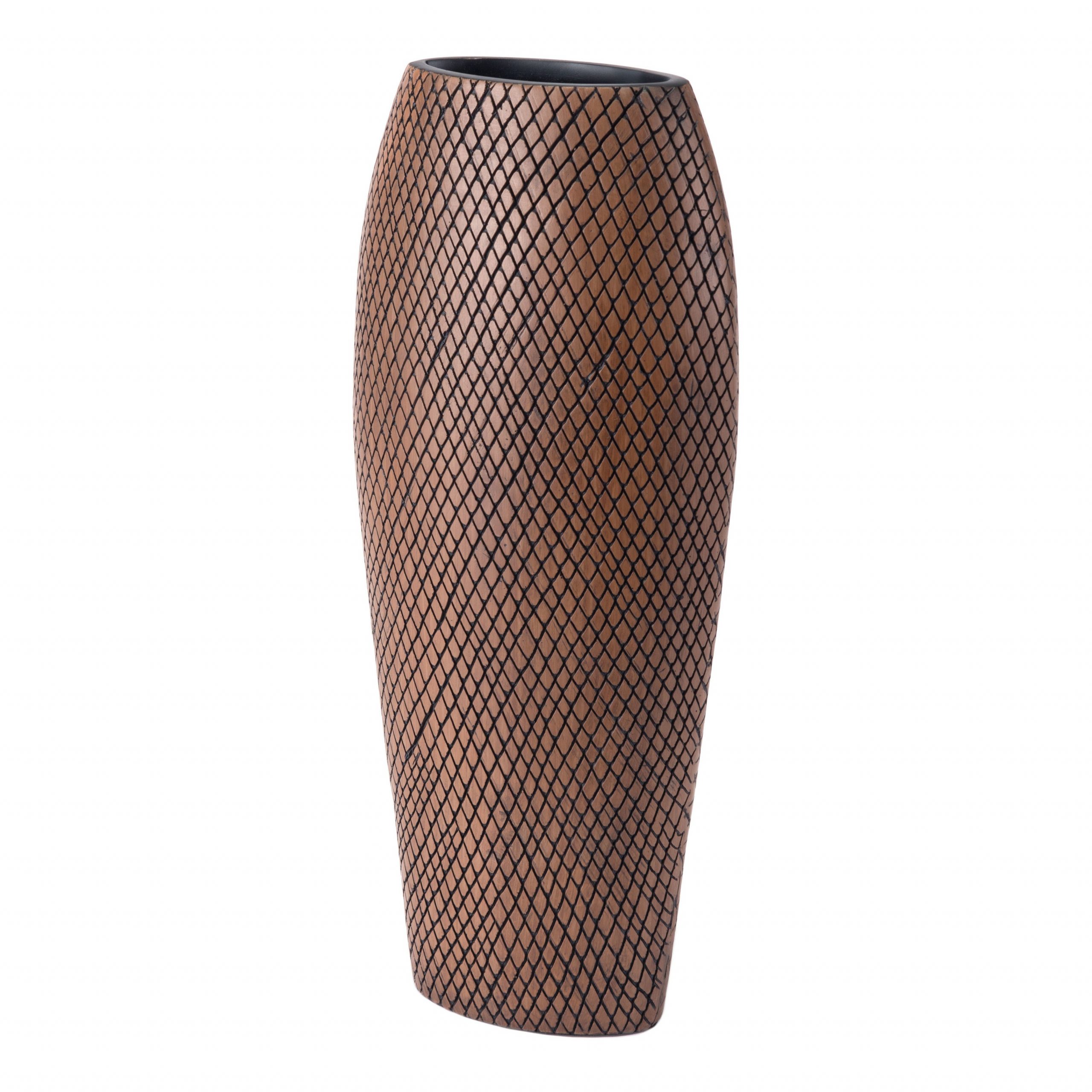 Cuadra Tall Vase Brown intended for dimensions 3500 X 3500