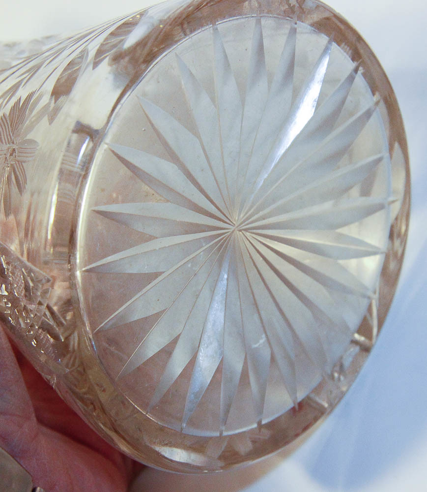 Cut Crystal Vase No Markings Holmbergrwh Flickr with regard to dimensions 869 X 1000