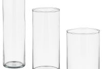 Cylinder Vase Set Of 3 Clear Glass inside dimensions 1400 X 1400