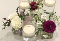 Cylinder Vases Floating Candles And Assorted Flowers For A with regard to measurements 2431 X 2431