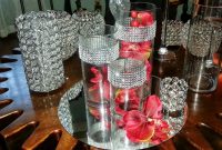 Cylindrical Glass Floating Candle Vase With Bling Rental within sizing 1552 X 1171