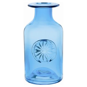 Daisy Turquoise Blue Flower Bottle Vase Dartington Crystal with dimensions 1200 X 1200