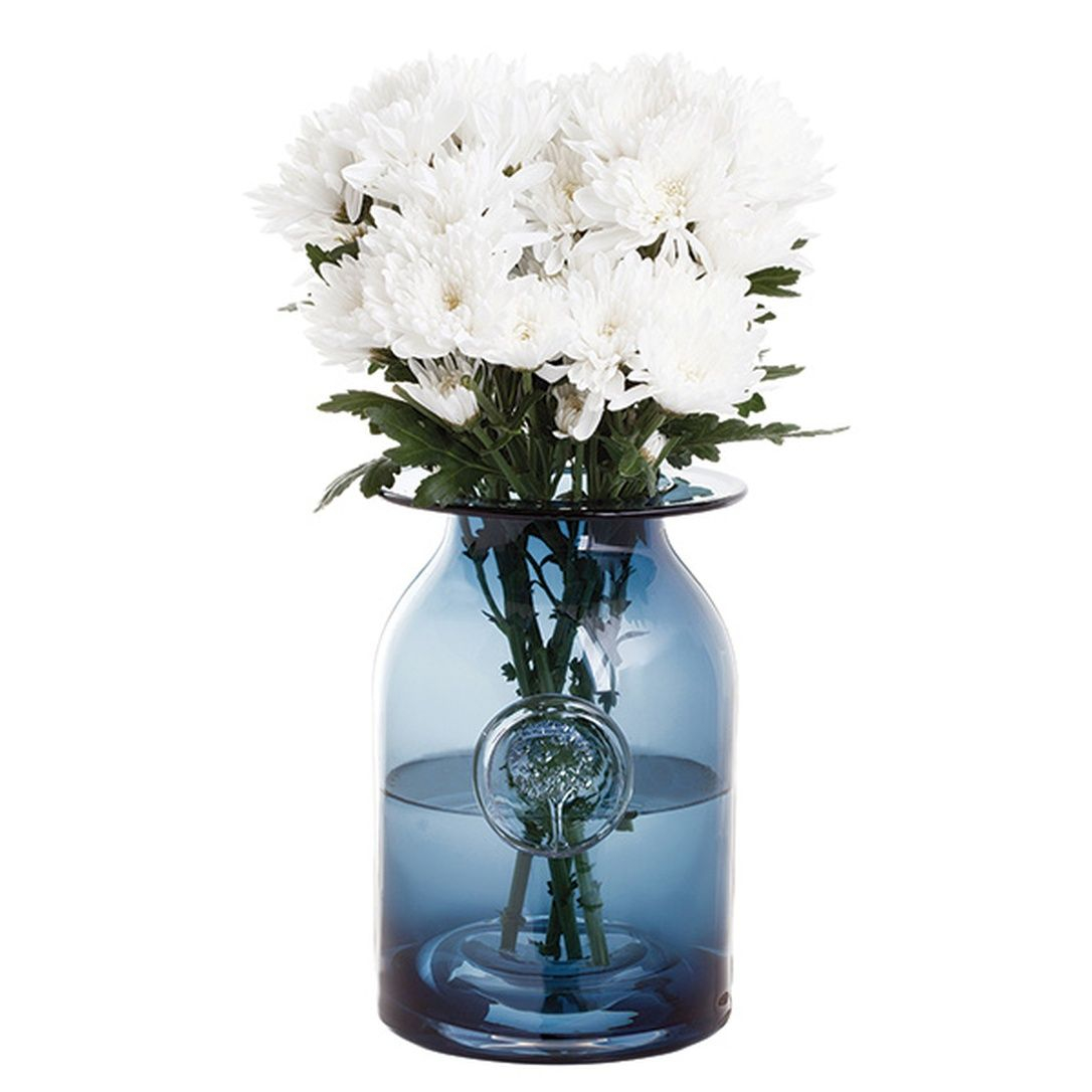 Dartington Flower Jar Large 220mm H Ink Blue Dartington with regard to proportions 1086 X 1086