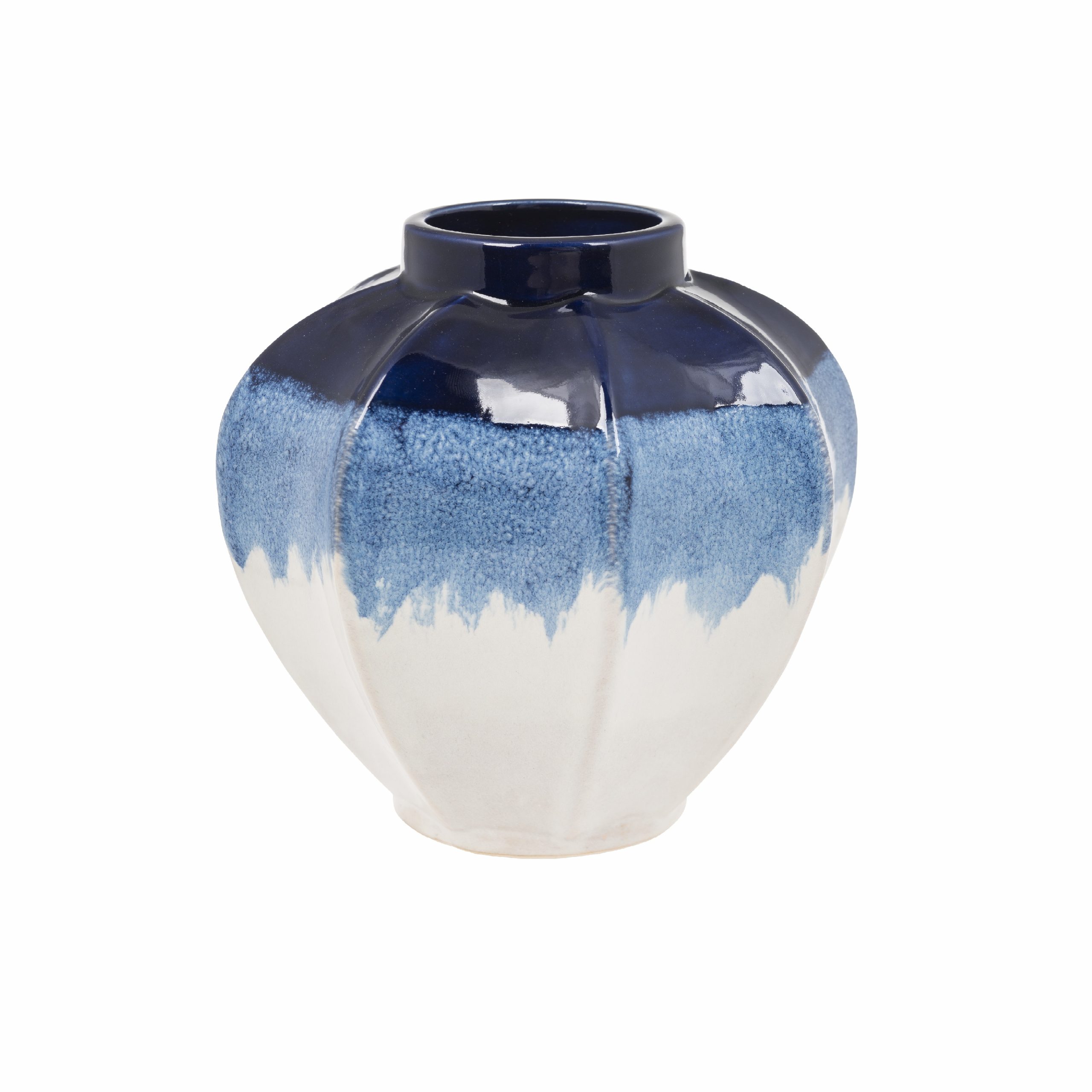 Details About Eightmood Small Bora Cobalt Blue Glazed Large Vase In Dipped Effect 12cm Gift pertaining to proportions 4000 X 4000