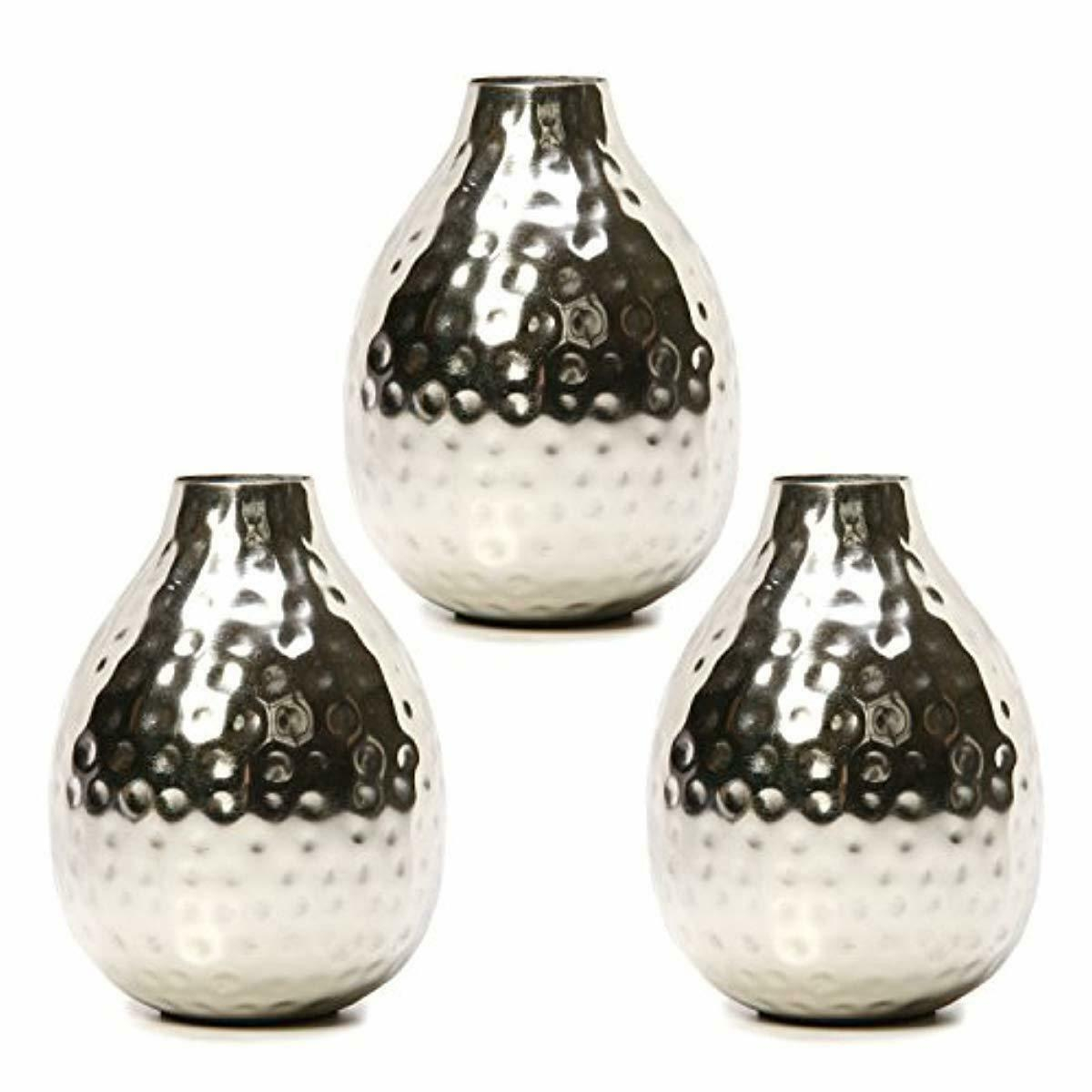 Details About Hosley Set Of 3 Metal Bud Vases Your Choice Of Colors 45 Inch High Ideal Ac throughout proportions 1200 X 1200