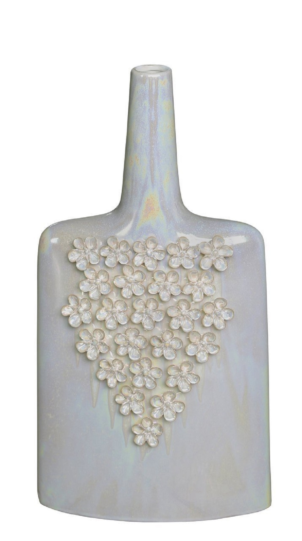 Details About One Tall Cream Flower Bud Bottle Table Floor Vase Mother Of Pearl Ceramic 495cm for measurements 1000 X 1790