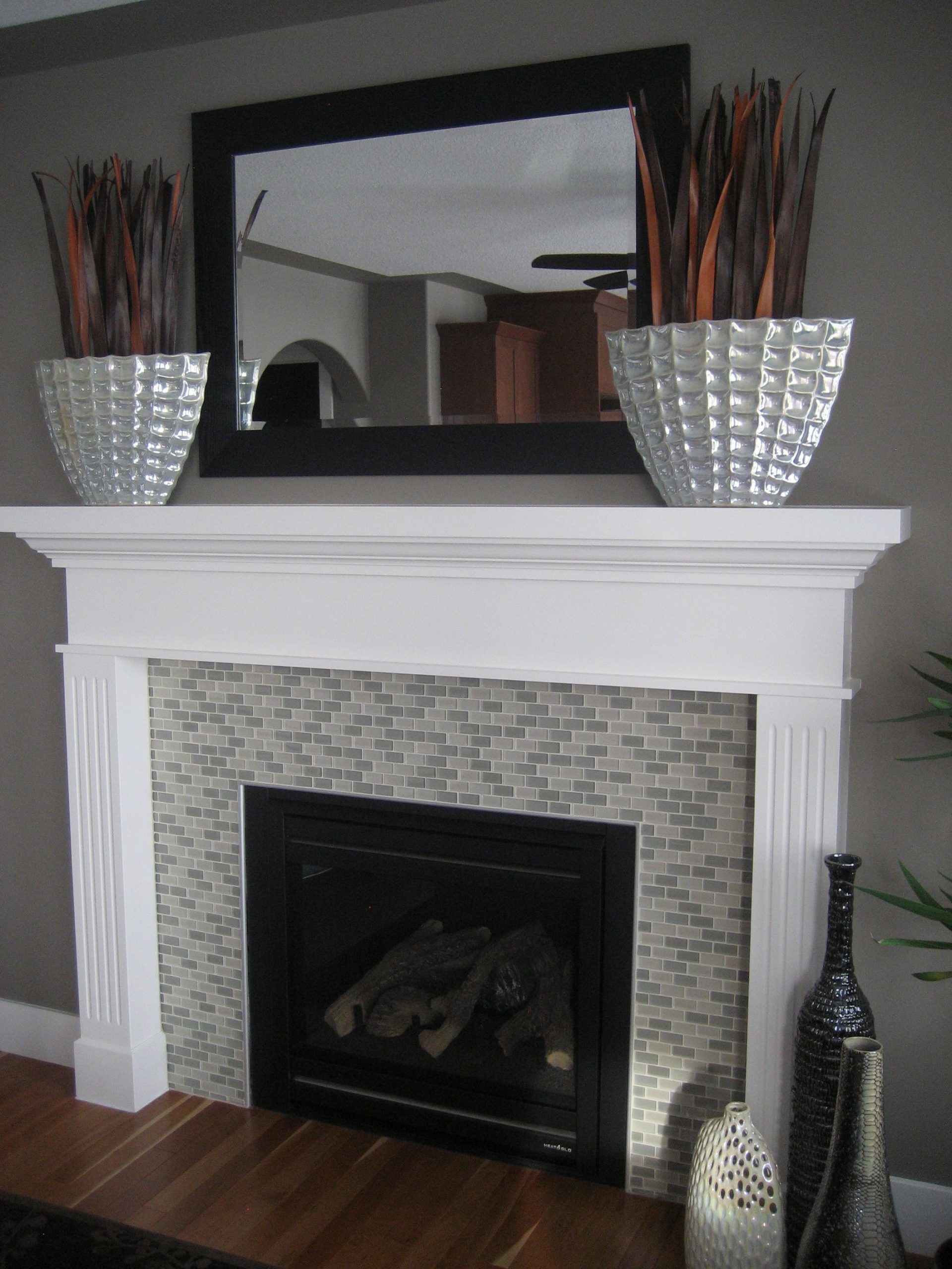 Diy Fireplace Decorations I Purchased Two Large Vases At inside size 2112 X 2816