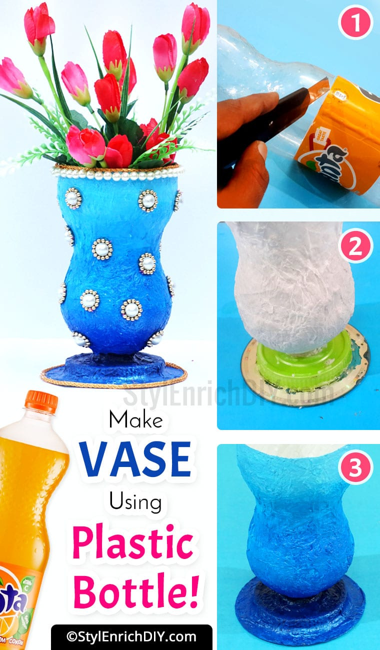 Diy Flower Vase Easy Best Out Of Waste Craft Flower Vase inside dimensions 760 X 1300