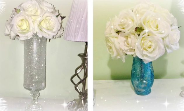 Diy Glamorous Wedding Centerpiece Tall Vase Dollar Tree Deals in dimensions 1280 X 720