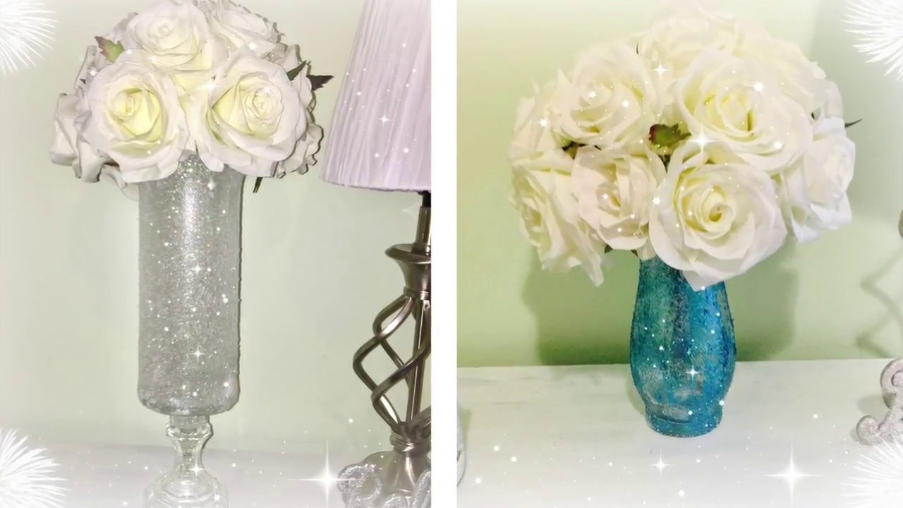 Diy Glamorous Wedding Centerpiece Tall Vase Dollar Tree Deals with regard to proportions 1280 X 720