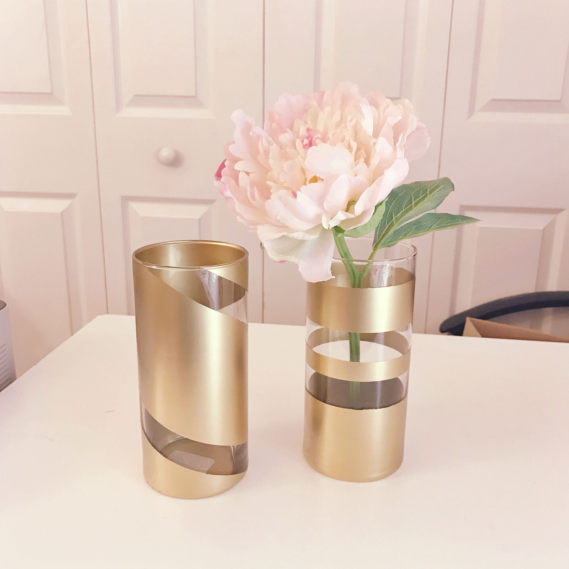 Diy Gold Glass Vase Vase Is From Dollar Tree Blue regarding size 2208 X 2208