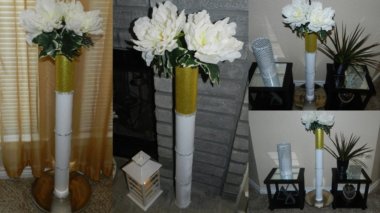 Diy Tall Vase Using Recycle Materials Diy Con Material Reciclado regarding size 1280 X 720