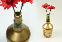 Diy Wine Bottle Craft Turn Waste Wine Bottle Into Beautiful Flower Vase inside dimensions 1280 X 720