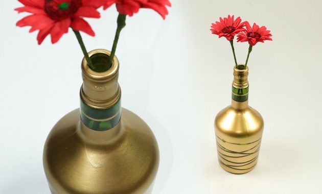 Diy Wine Bottle Craft Turn Waste Wine Bottle Into Beautiful Flower Vase inside dimensions 1280 X 720