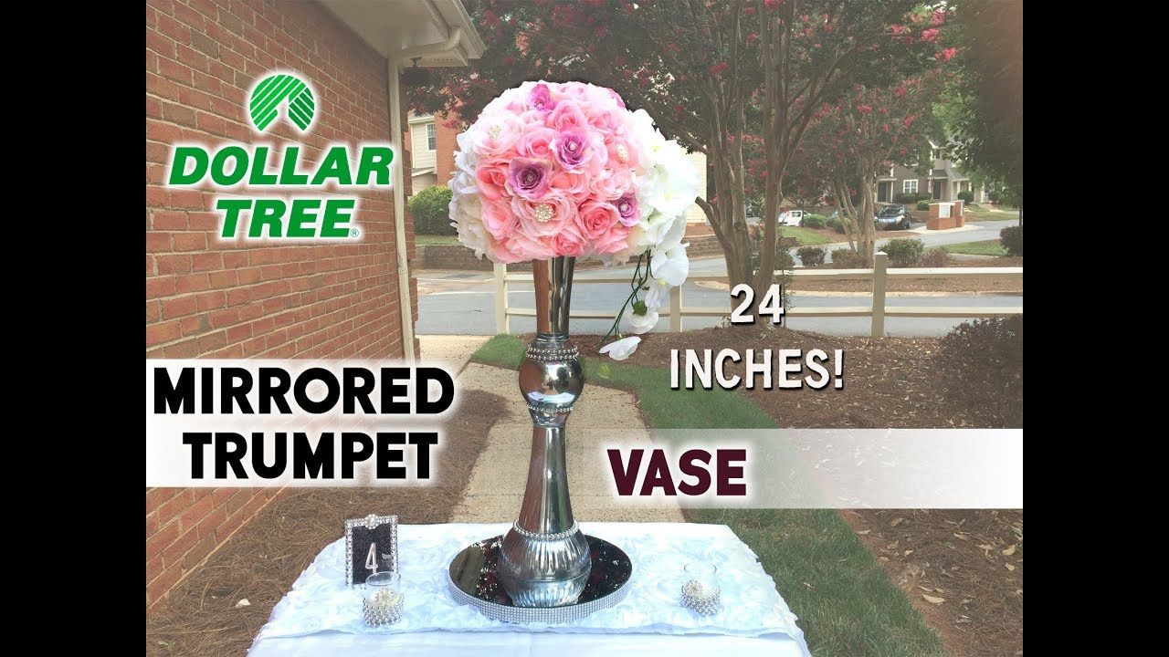 Dollar Tree Diy Luxe Mirrored Trumpet Vase Under 10 24 pertaining to dimensions 1280 X 720