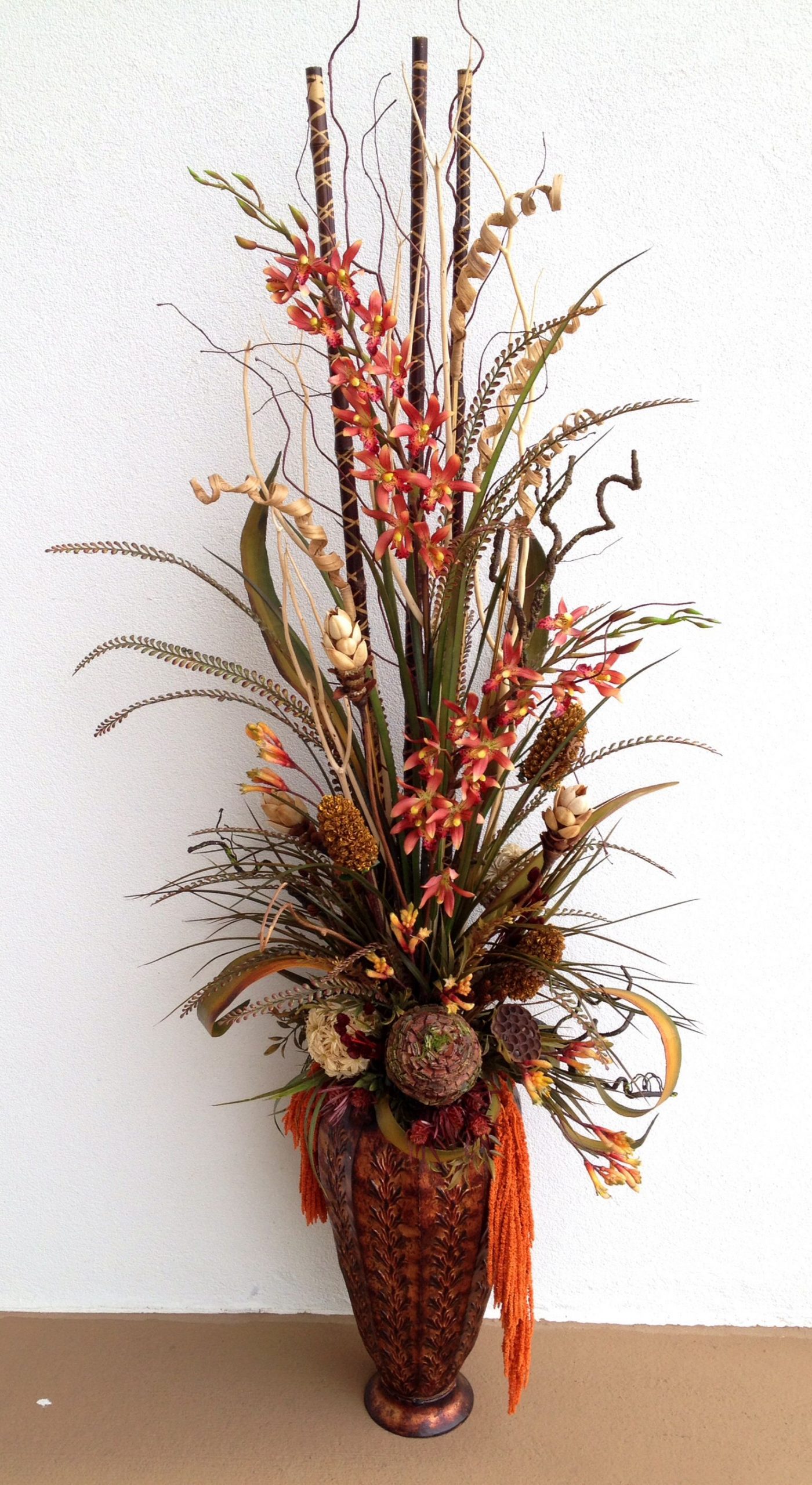 Dried Arrangement Designed Arcadia Floral Home Decor throughout proportions 1534 X 2806