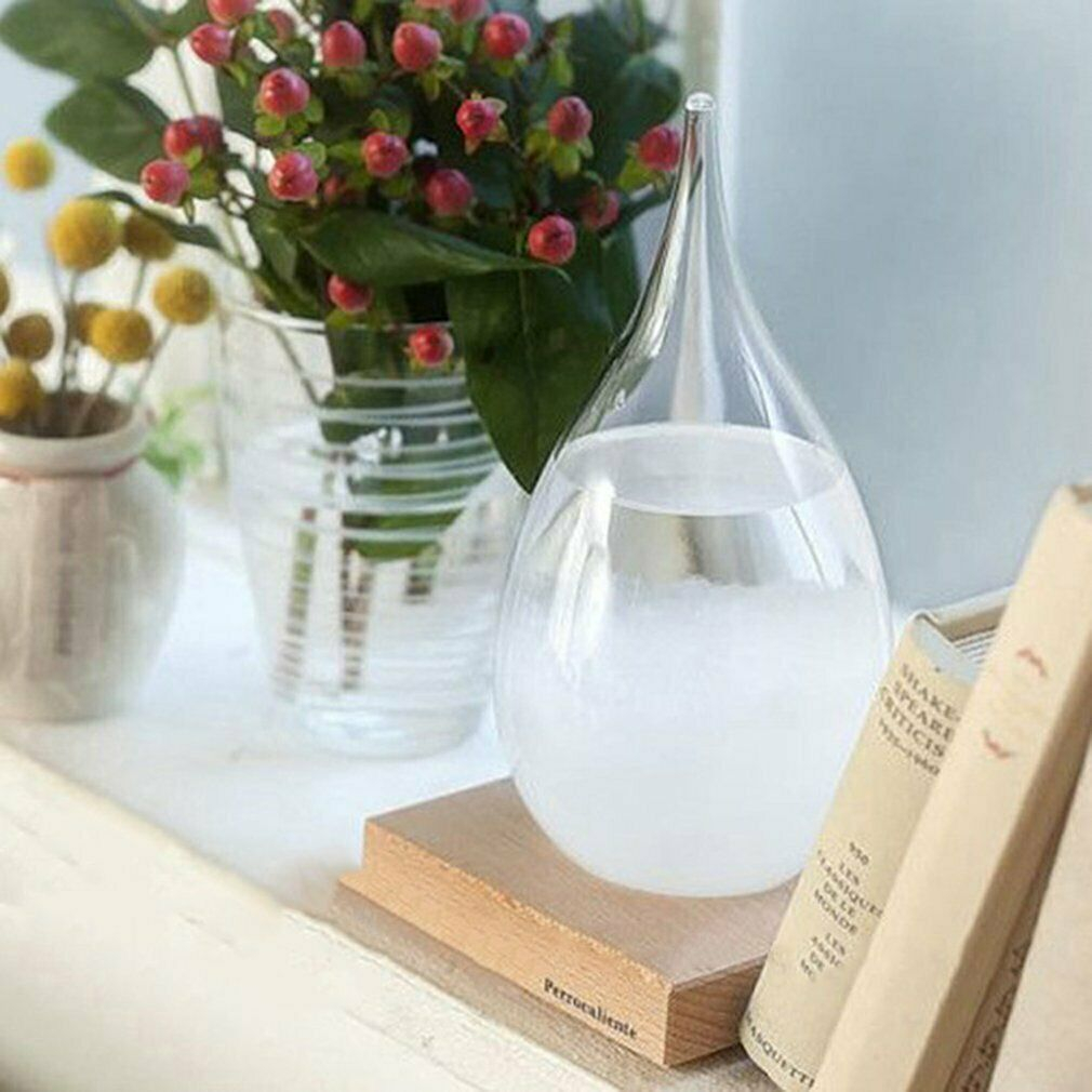 Dtails Sur Weather Forecast Crystal Bottle Drop Water Shape Storm Glass Home Decor Gy in dimensions 1010 X 1010