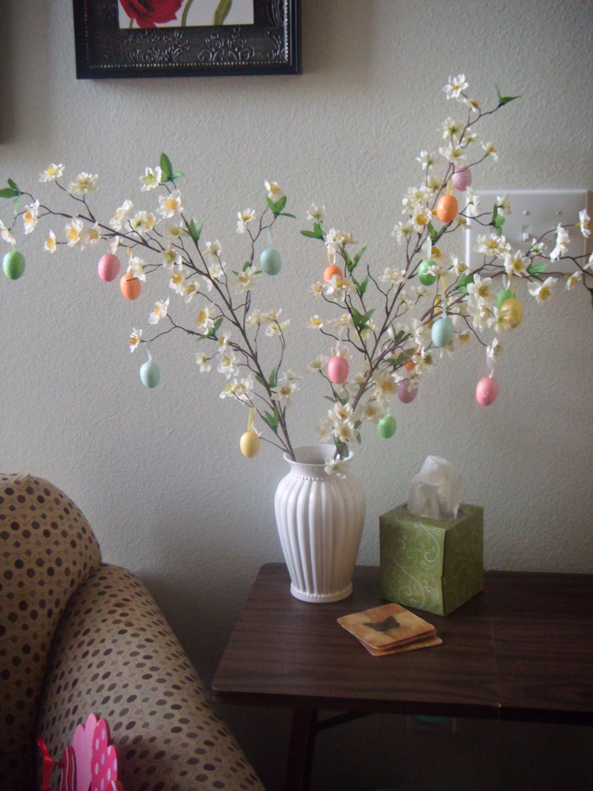 Easter Tree Vase And Flowers From Michaels And Mini Easter in proportions 2736 X 3648