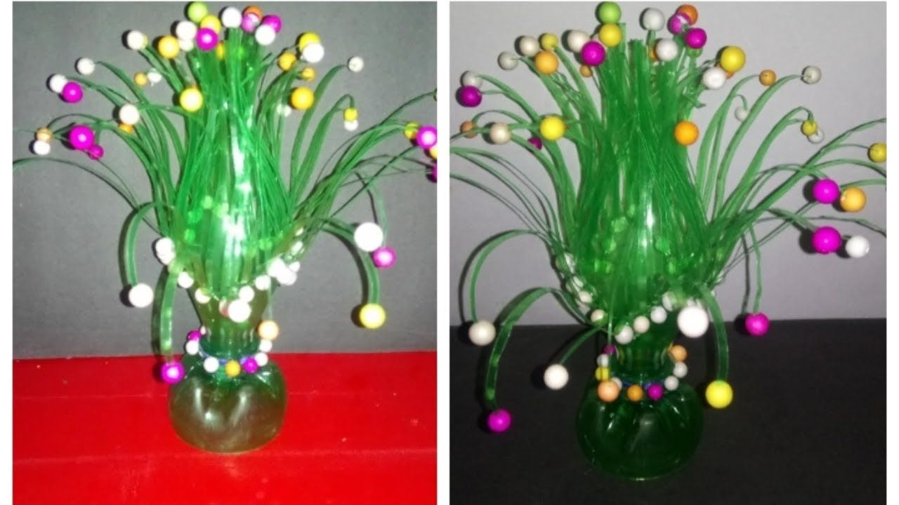 Easy Diy Make Empty Plastic Bottle Vase Making Craft Water within measurements 1280 X 720