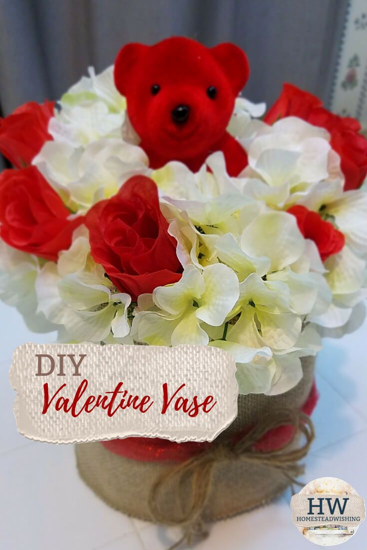 Easy Diy Valentine Flower Vase Valentines Day Crafts with dimensions 735 X 1102