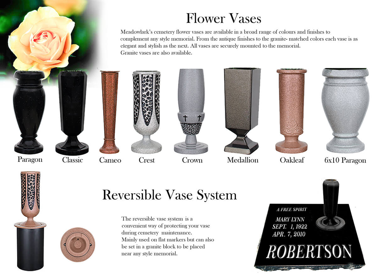 Elegant Cemetery Vases Flower Vase Headstone Vase throughout size 1200 X 875
