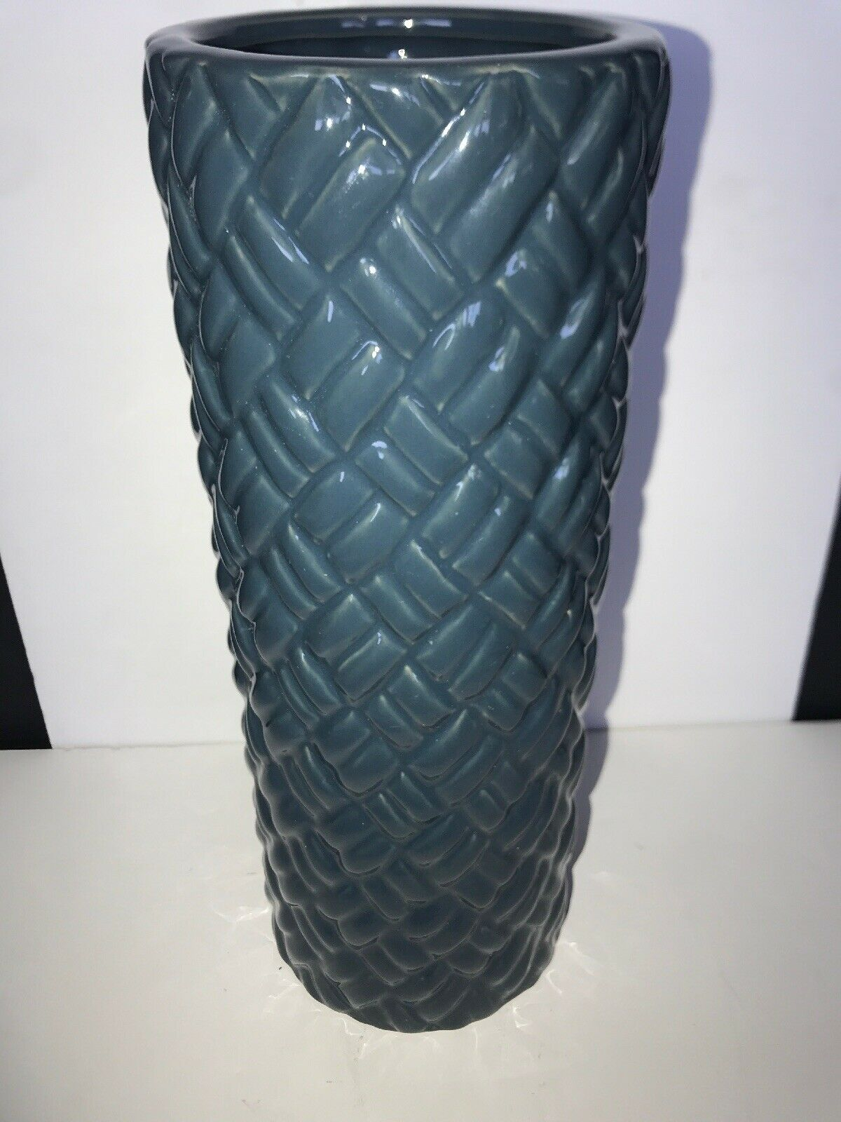 Elegant Expressions Hosley 12 Blue Weave Ceramic Vase Nwt with regard to dimensions 1200 X 1600