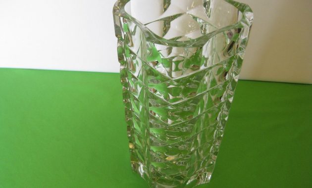 Elegant Glass 9 Square Pillar Crystal Vase Made In for dimensions 1300 X 975