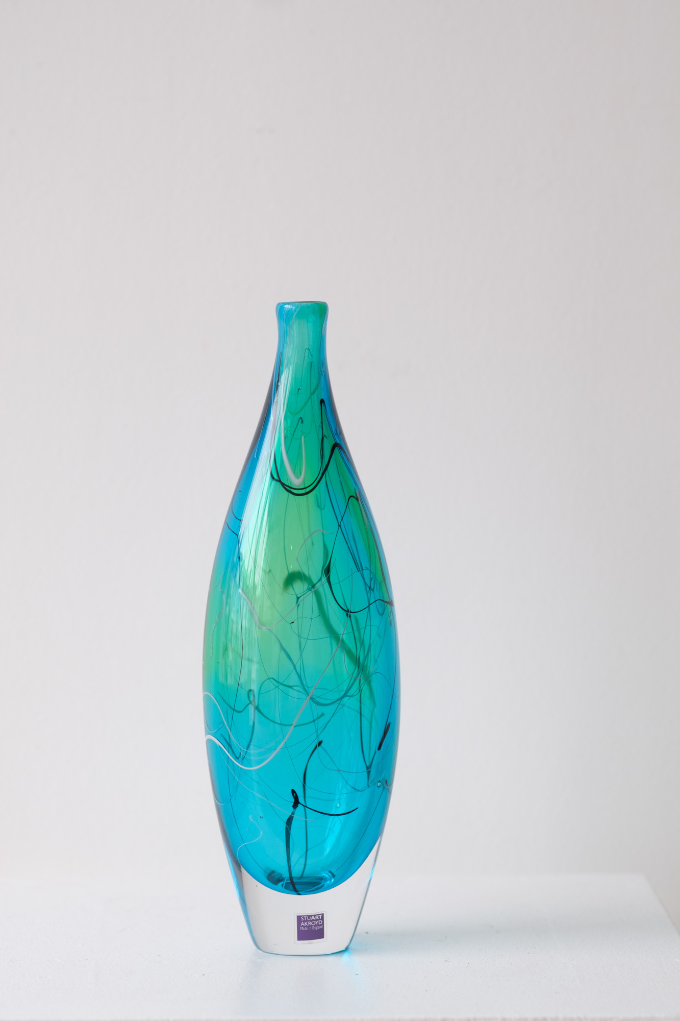 Elipse Vase Tall Blue Green The Whitehouse Gallery inside measurements 1333 X 2000