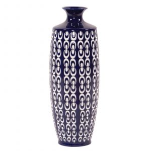 Elizabeth Austin Navy Blue And White Textured Ceramic Vase within size 1600 X 1600