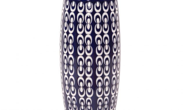 Elizabeth Austin Navy Blue And White Textured Ceramic Vase within size 1600 X 1600