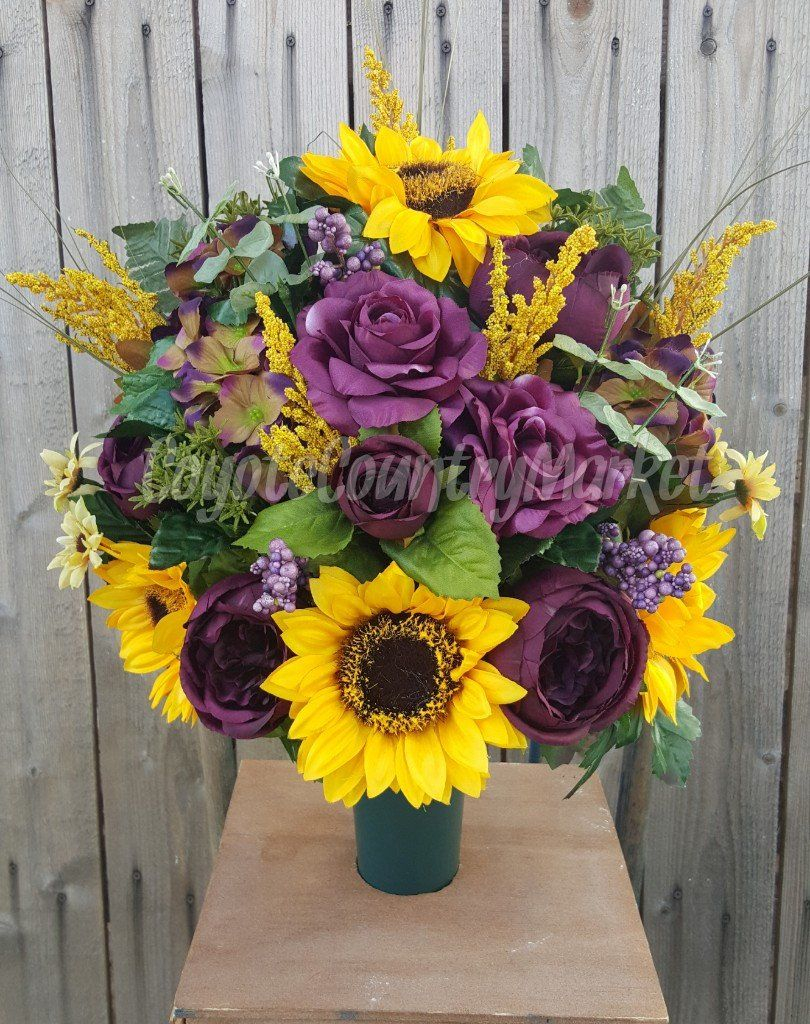 Fall Cemetery Vase Flowers For Grave Vase Grave Flowers Fall within dimensions 810 X 1024