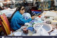 Female Factory Worker In Chinashanghaiceramic Factory with regard to sizing 1300 X 956