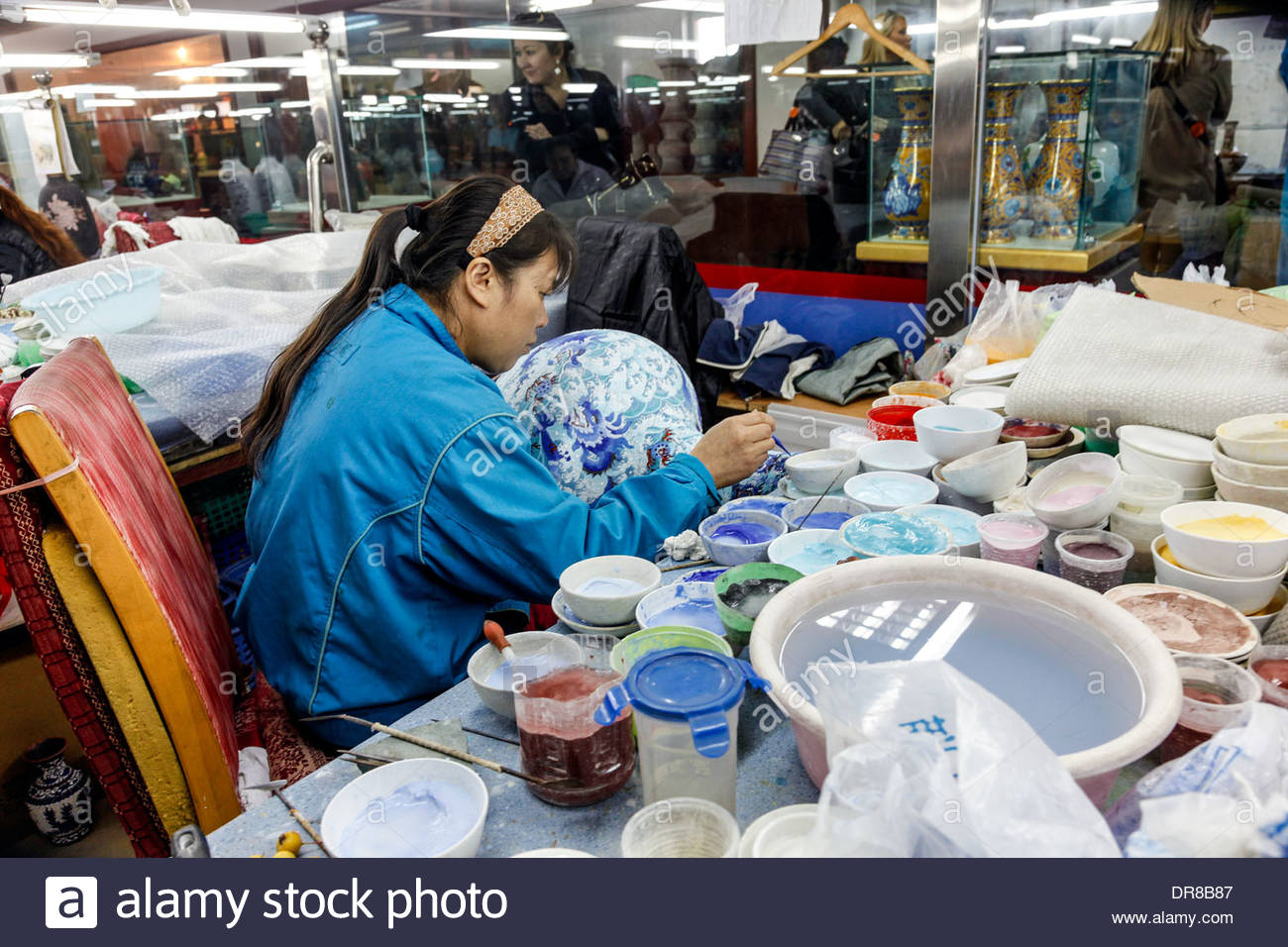 Female Factory Worker In Chinashanghaiceramic Factory with regard to sizing 1300 X 956