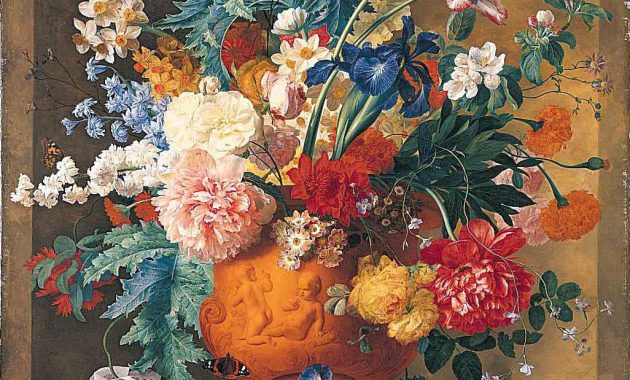 Filejan Van Huysum Flowers In A Terracotta Vase with regard to sizing 1026 X 1514