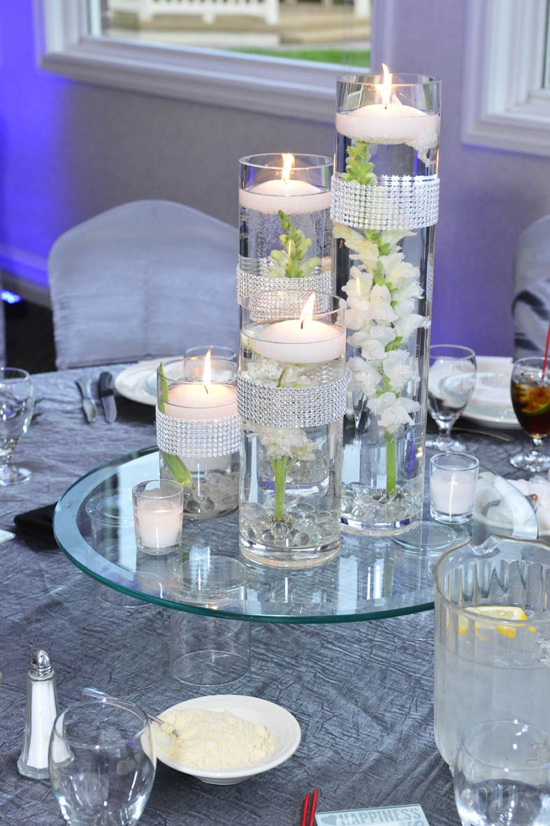 Floating Candle Centerpiece For A Wedding Reception with regard to sizing 787 X 1183