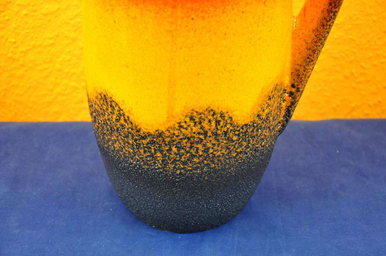 Floor Vase Scheurich Blackyellowred Lava Glaze 47cm At pertaining to sizing 1299 X 862