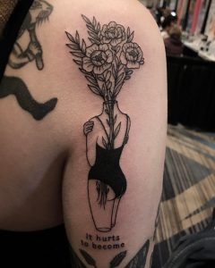 Flower Lady Vase From Today At The Dctattooexpo2017 intended for measurements 1080 X 1349