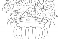 Flower Page Printable Coloring Sheets Flower Pot Coloring throughout proportions 844 X 1124