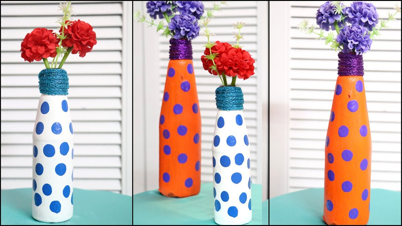 Flower Vase From Waste Bottle Recycled Material Craft Little Crafties within size 1280 X 720