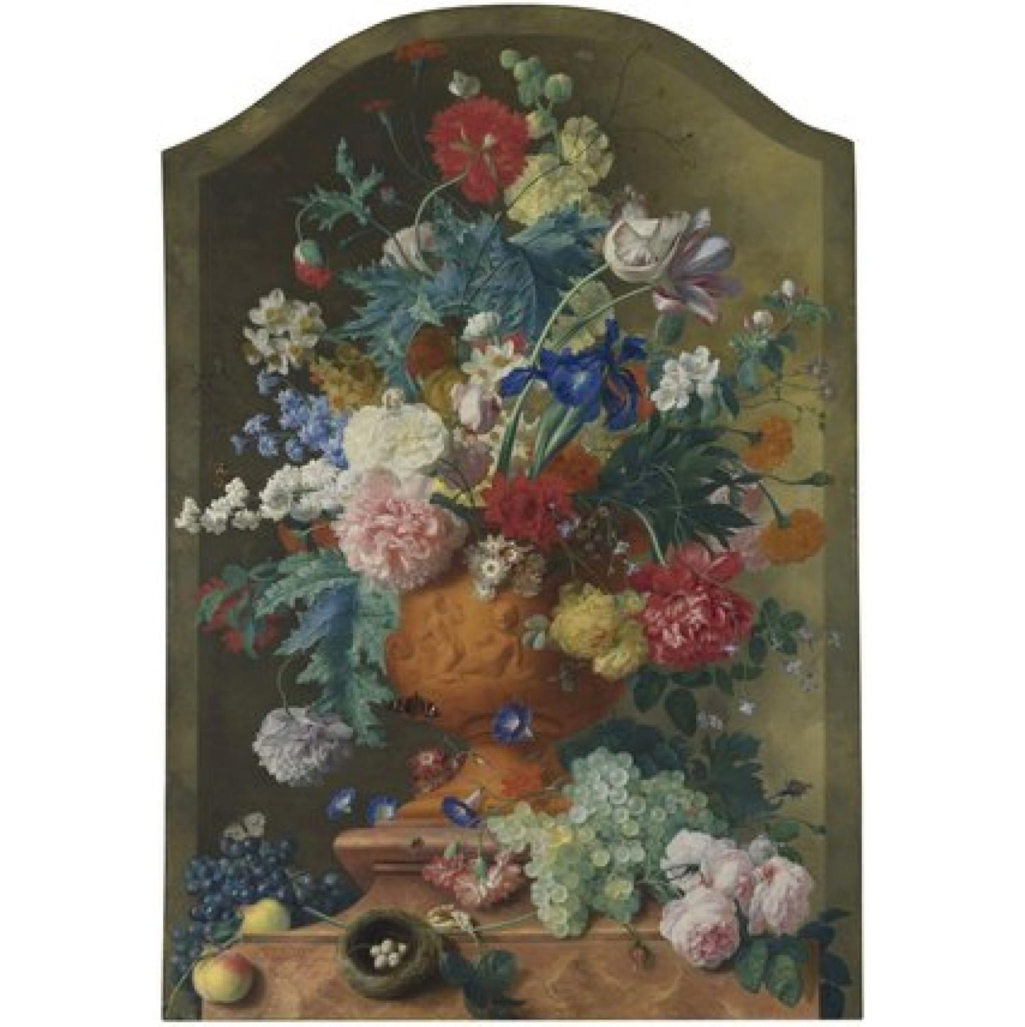 Flowers In A Terracotta Vase Print for proportions 1496 X 1500